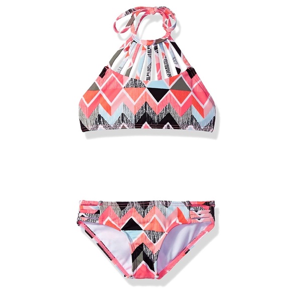 SOLD!! Billabong Pink Bikini Swim Suit Size 4 Tank - Picture 2 of 8